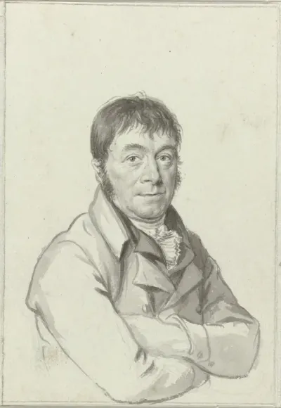 Portret van de tekenaar Dirk Versteegh
