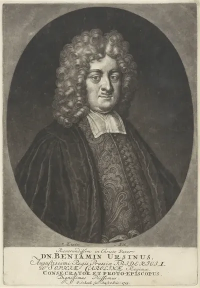 Portret van de theoloog Benjamin Ursinus