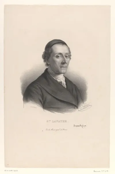 Portret van de theoloog en schrijver Johann Caspar Lavater