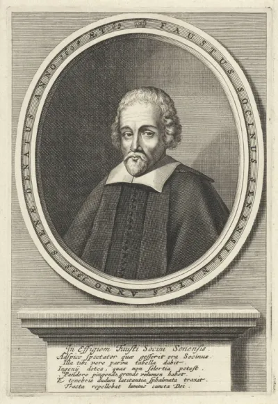 Portret van de theoloog Fausto Socinus