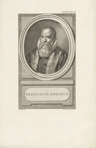 Portret van de theoloog Franciscus Gomarus