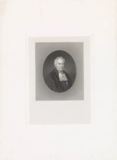Portret van de theoloog Herman Johan Royaards