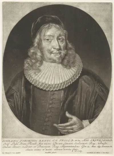 Portret van de theoloog Konrad Tiburtius Rango
