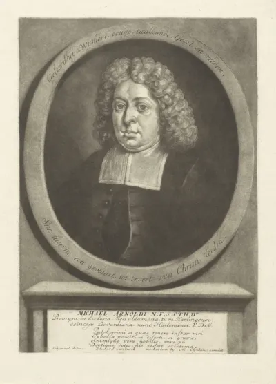 Portret van de theoloog Michael Arnoldi
