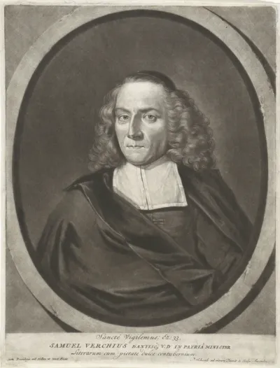 Portret van de theoloog Samuel Verch