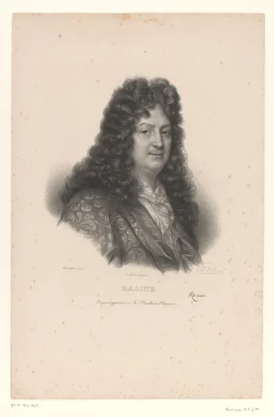 Portret van de toneelschrijver Jean Racine