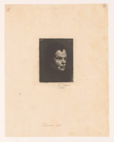 Portret van de vader van de kunstenaar
