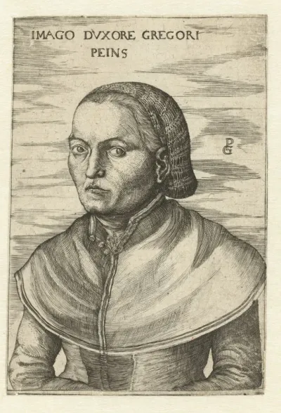Portret van de vrouw van Georg Pencz