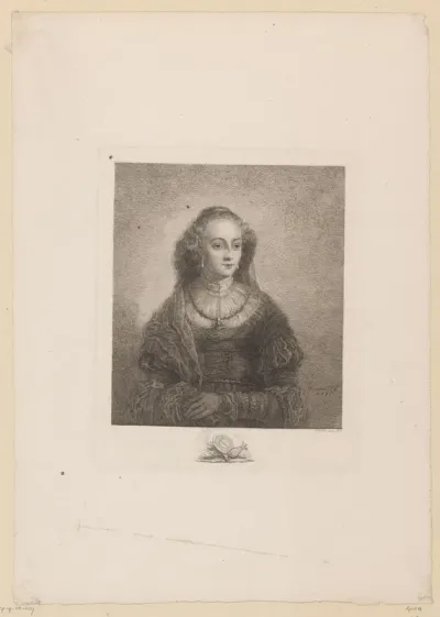 Portret van de vrouw van Govert Flinck