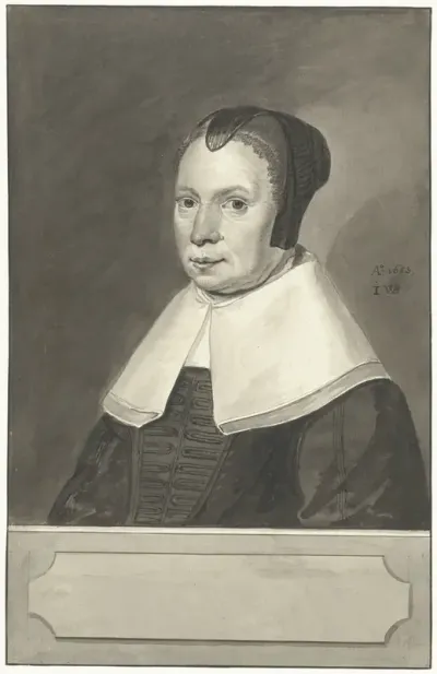 Portret van de vrouw van Jacobus Johannes Batelier