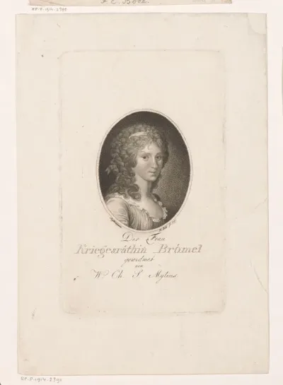 Portret van de vrouw van Wilhelm Heinrich Brömel