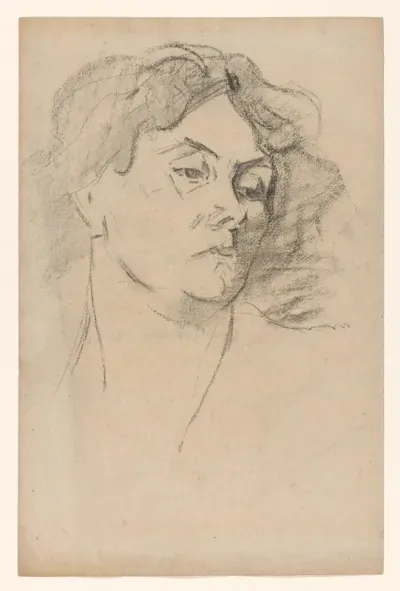 Portret van de vrouw van Wilhelmus Johannes Steenhoff