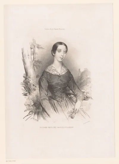 Portret van de zangeres Pauline Viardot