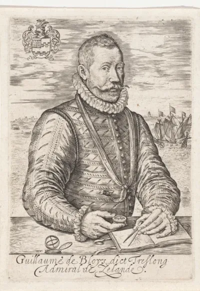 Portret van de zeeofficier Willem Bloys van Treslong
