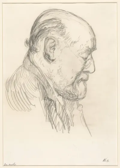 Portret van de zeeschilder Hendrik Willem Mesdag