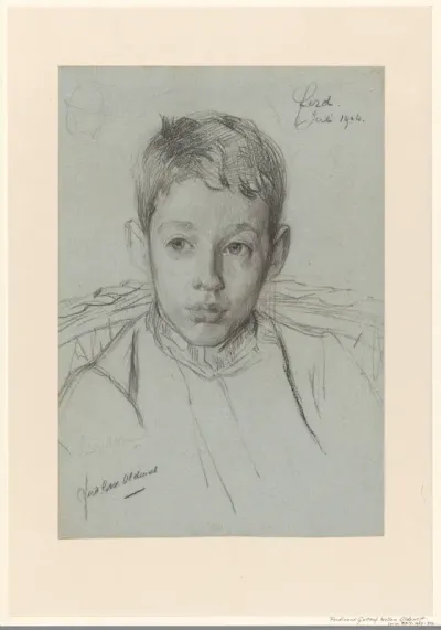 Portret van de zoon van de kunstenaar