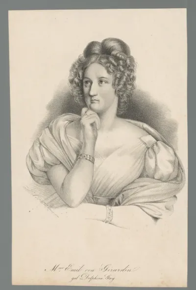Portret van Delphine de Girardin