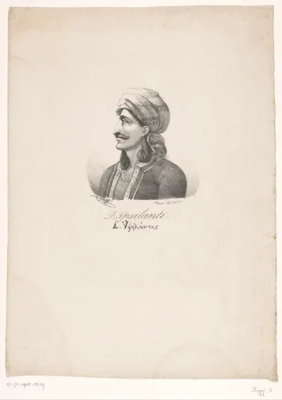 Portret van Demetrios Ypsilantis