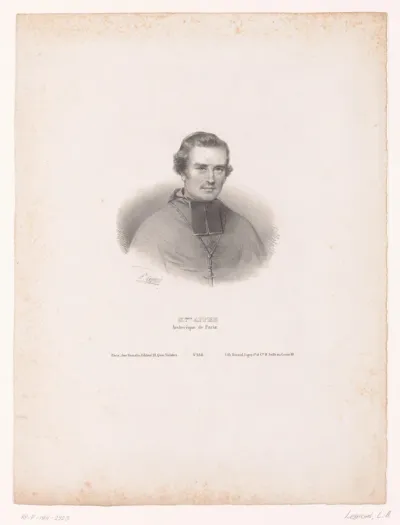 Portret van Denys Auguste Affre, aartsbisschop van Parijs