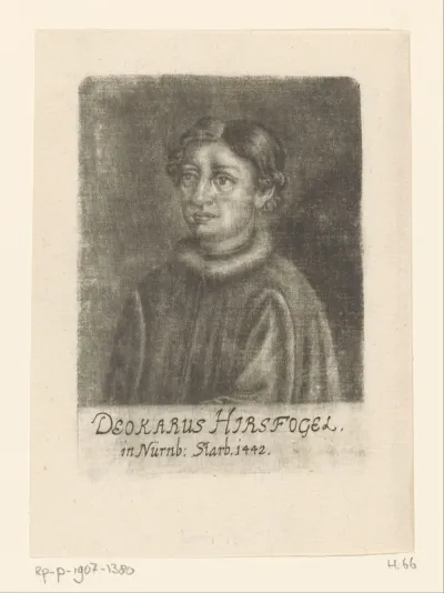 Portret van Deocarus Hirschvogel