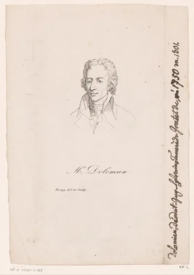 Portret van Déodat Gratet de Dolomieu