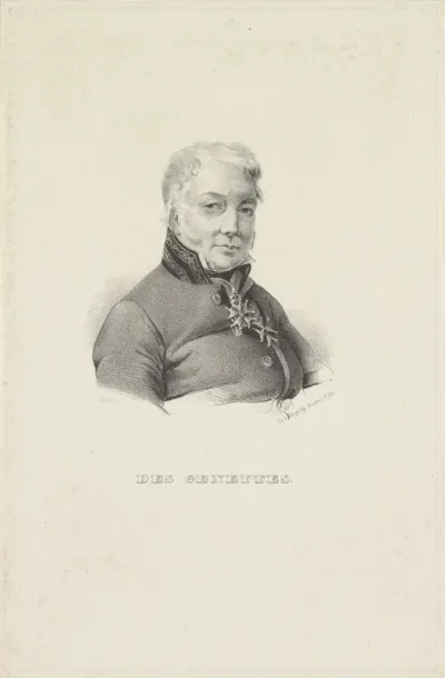 Portret van Des Genettes