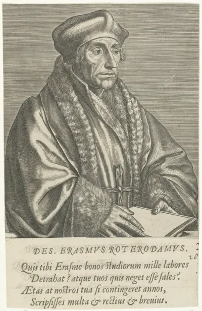 Portret van Desiderius Erasmus