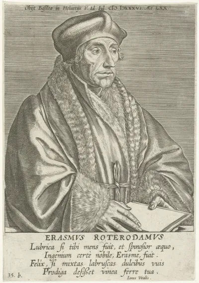 Portret van Desiderius Erasmus