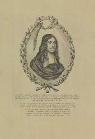 Portret van dichter Andrew Marvell