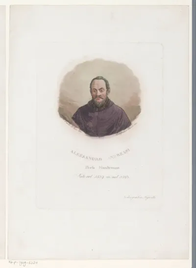 Portret van dichter en bisschop Alessandro Andreasi