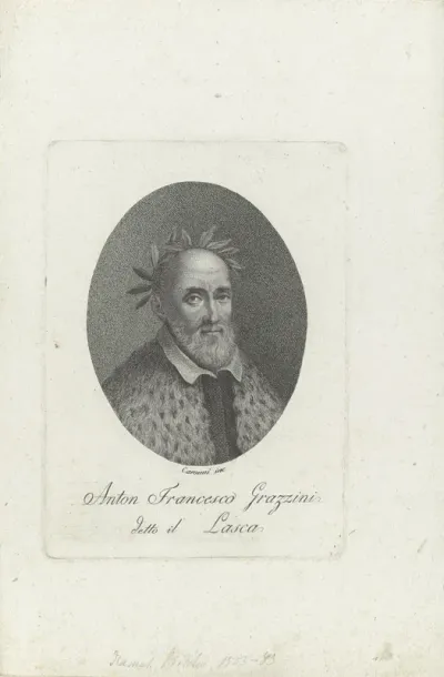 Portret van dichter en toneelschrijver Anton Francesco Grazzini