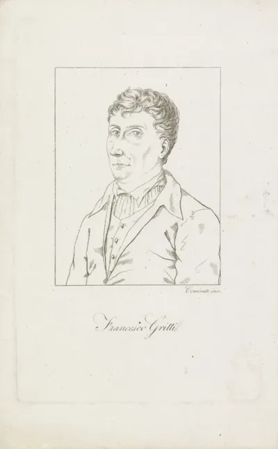 Portret van dichter Francesco Gritti