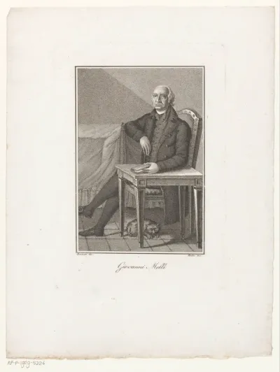 Portret van dichter Giovanni Melli