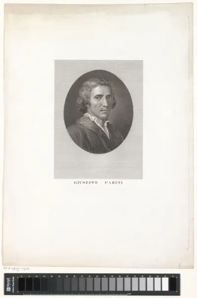 Portret van dichter Giuseppe Parini