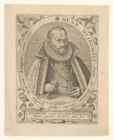 Portret van dichter Heinrich Meibom