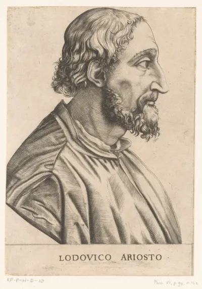 Portret van dichter Ludovico Ariosto