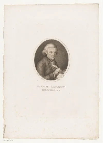 Portret van dichter Natale Dalle Laste