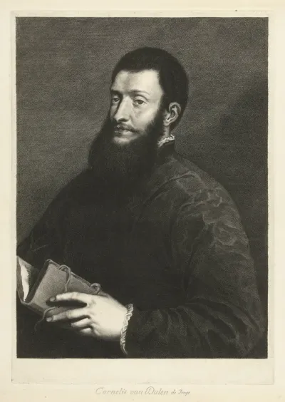 Portret van dichter Pietro Aretino