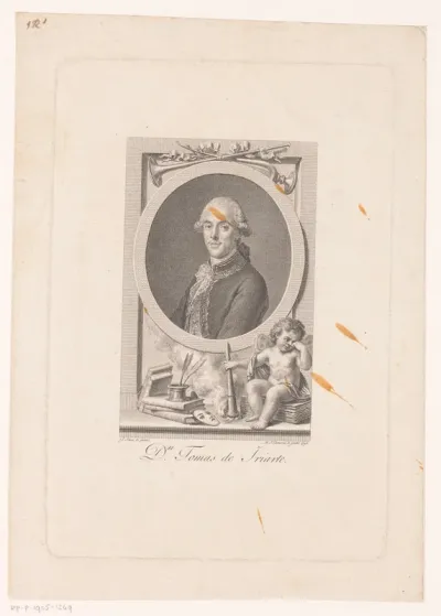 Portret van dichter Tomás de Iriarte