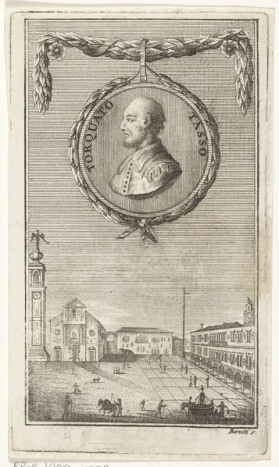Portret van dichter Torquato Tasso