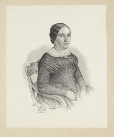 Portret van Diederica Anna Elisabeth Kaathoven-Pompe