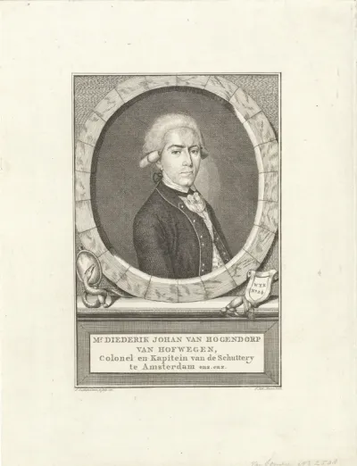Portret van Diederik Johan van Hogendorp van Hofwegen