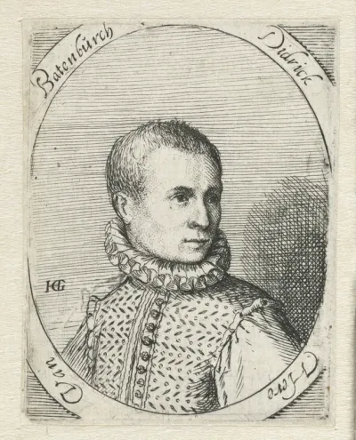Portret van Diederik van Bronckhorst en Batenburg