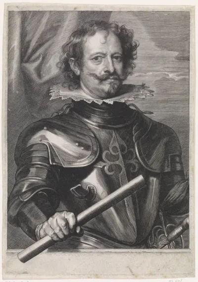 Portret van Diego Felipez de Guzmán, markies van Leganés