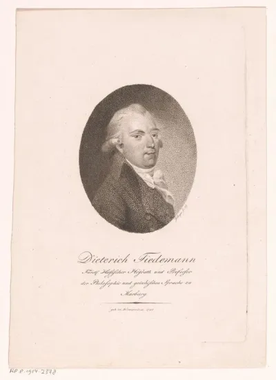 Portret van Dieterich Tiedemann