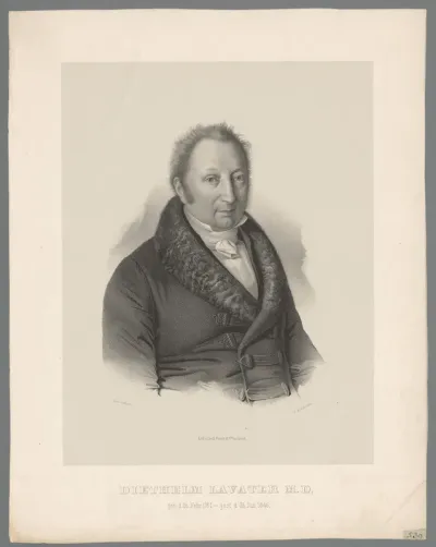 Portret van Diethelm Lavater