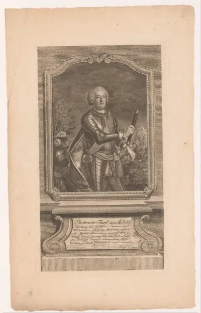 Portret van Dietrich von Anhalt-Dessau