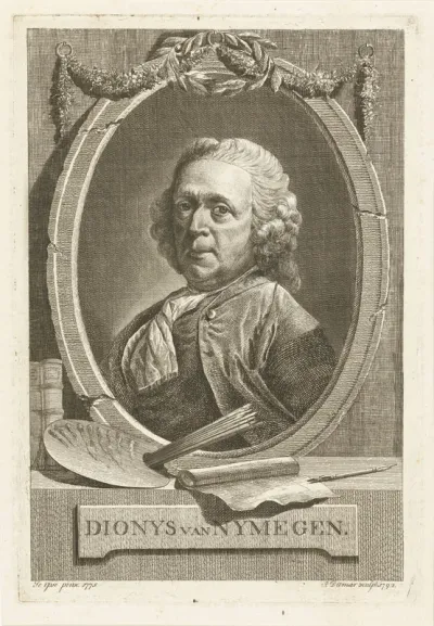 Portret van Dionys van Nijmegen in ovaal