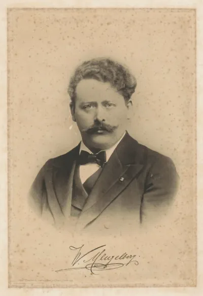 Portret van dirigent Willem Mengelberg