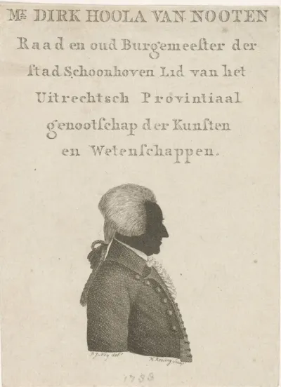 Portret van Dirk Hoola van Nooten